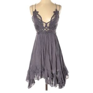 Free People One Adella Slip Dress in Charcoal